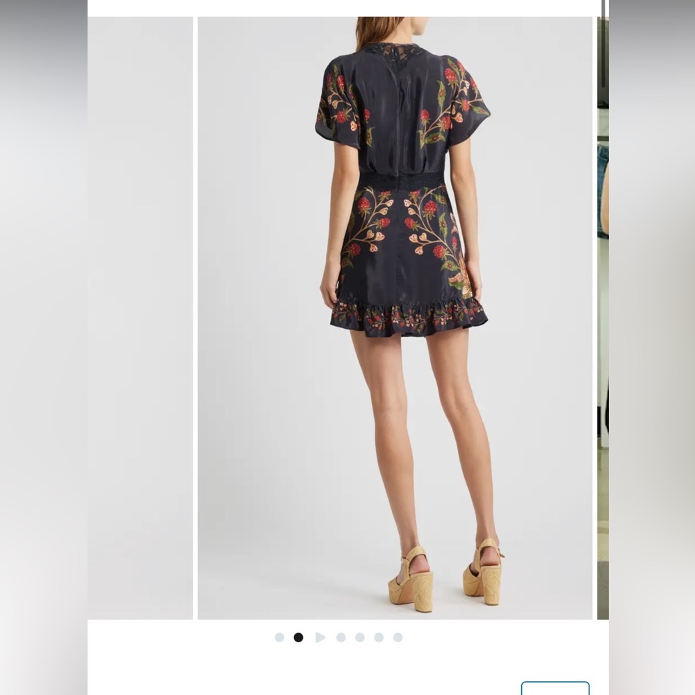 Berry Garden Embroidered Satin Minidress
FARM Rio NEW - Picture 2 of 11